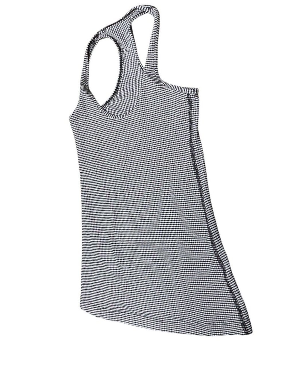 Lululemon Women’s Black White Check Racerback Athletic Tank Top Size S